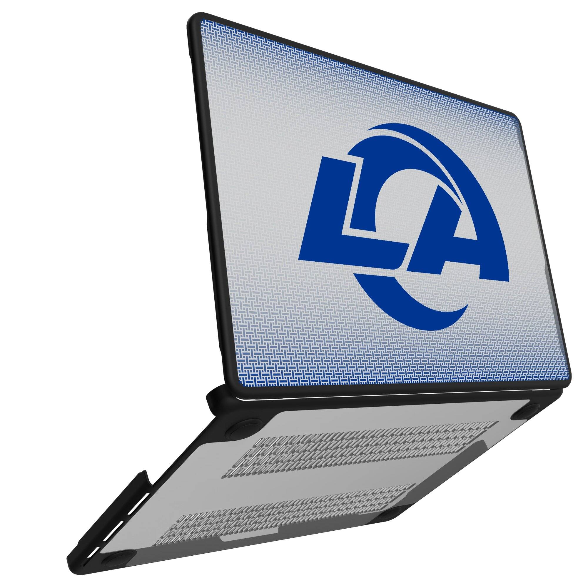 Alt View 1. Keyscaper - Los Angeles Rams Linen MacBook Case - Pro 13 in - Multicolor.