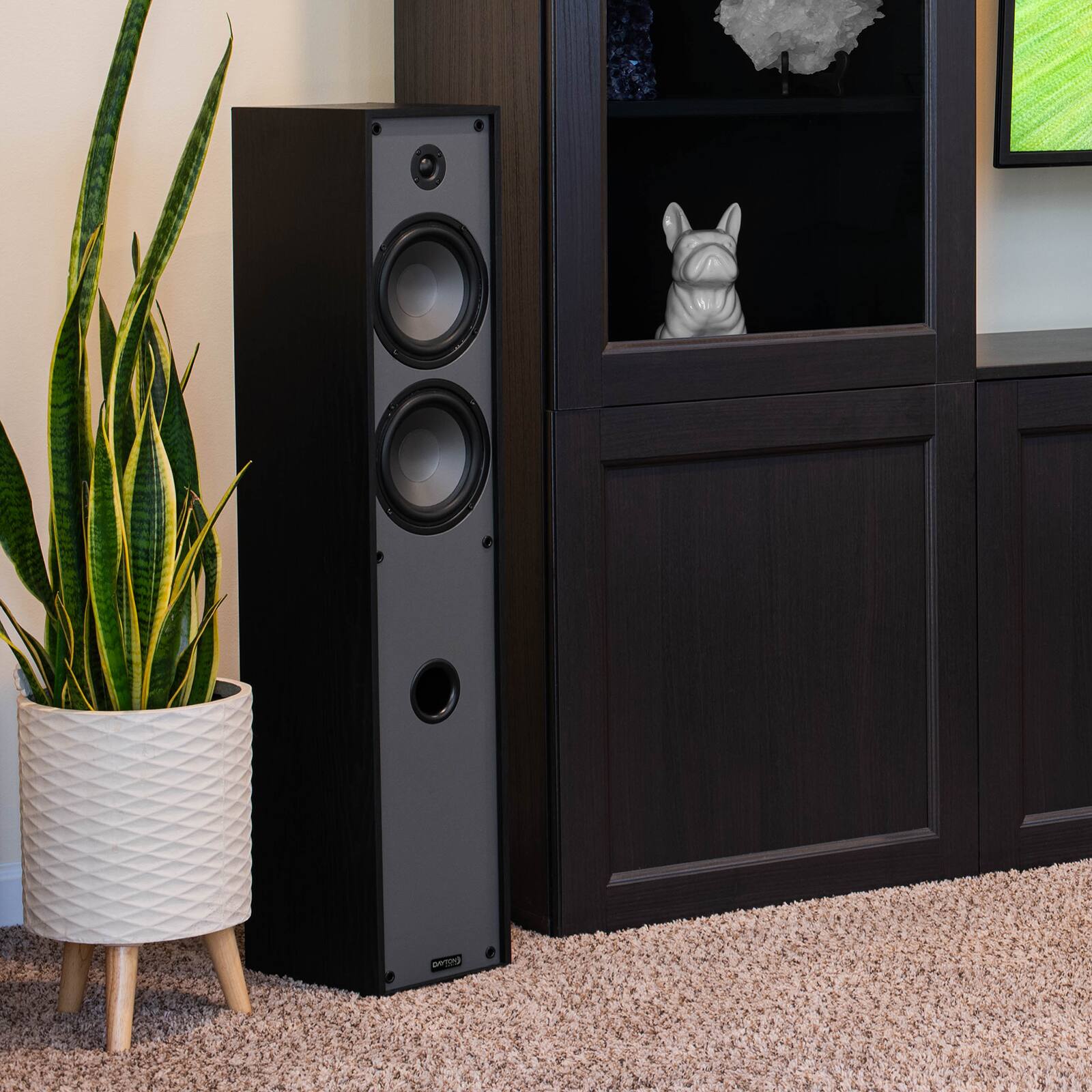 Alt View 3. Dayton Audio - Dayton Audio Classic T65 Floor-Standing Tower Speaker Pair Black.