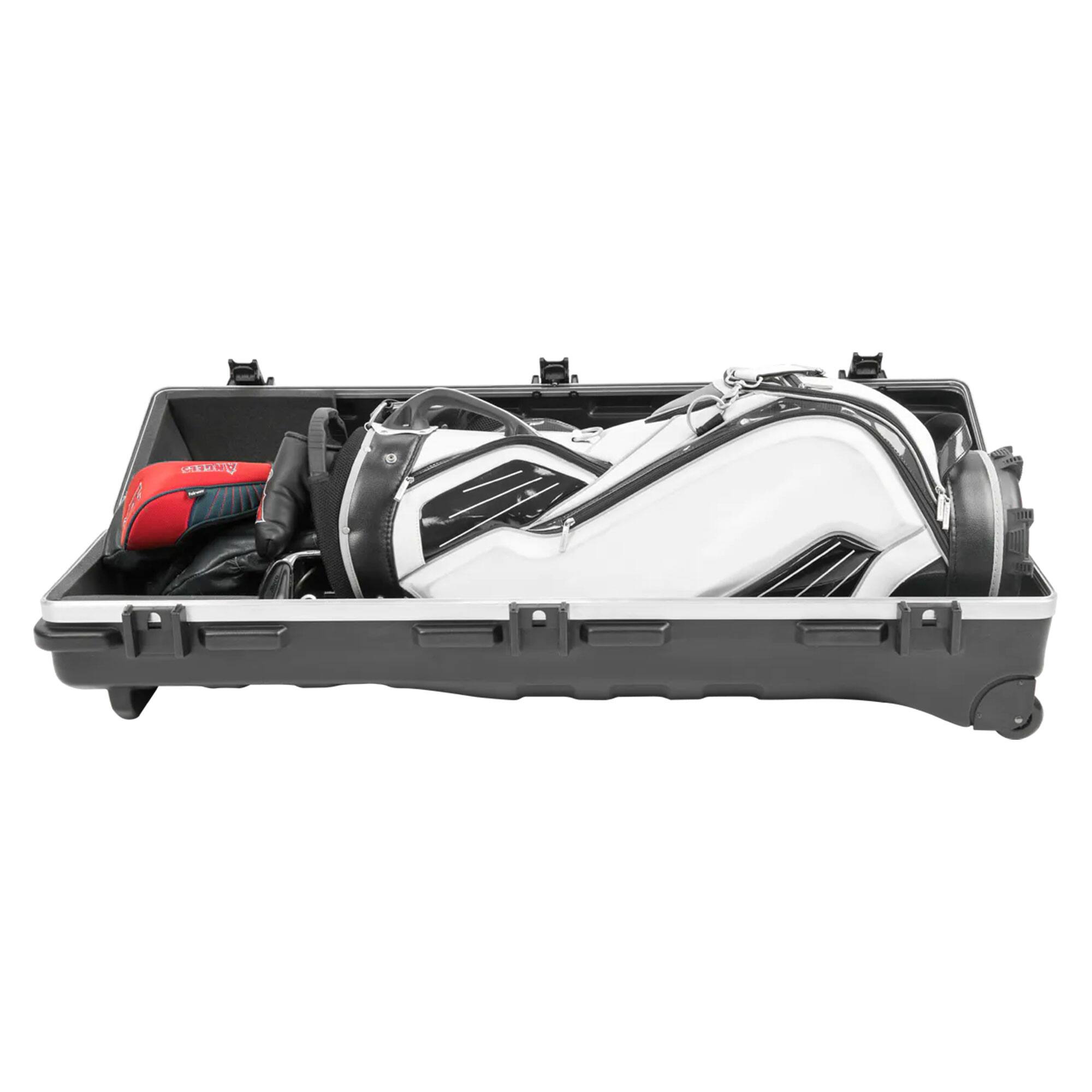 Alt View 8. SKB - SKB Cases ATA Staff Pro XL Hard Plastic Storage Wheeled Cart Golf Travel Case - Black.