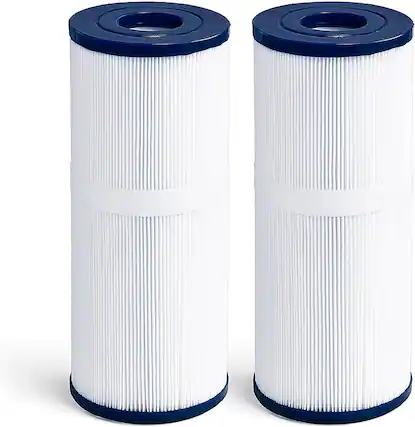 Front. HQRP - HQRP 2x Spa Filters Replacement for Pleatco PRB35-IN, Unicel C-4335, Filbur FC-2385, 03FIL1300, R173431, 817-3501.