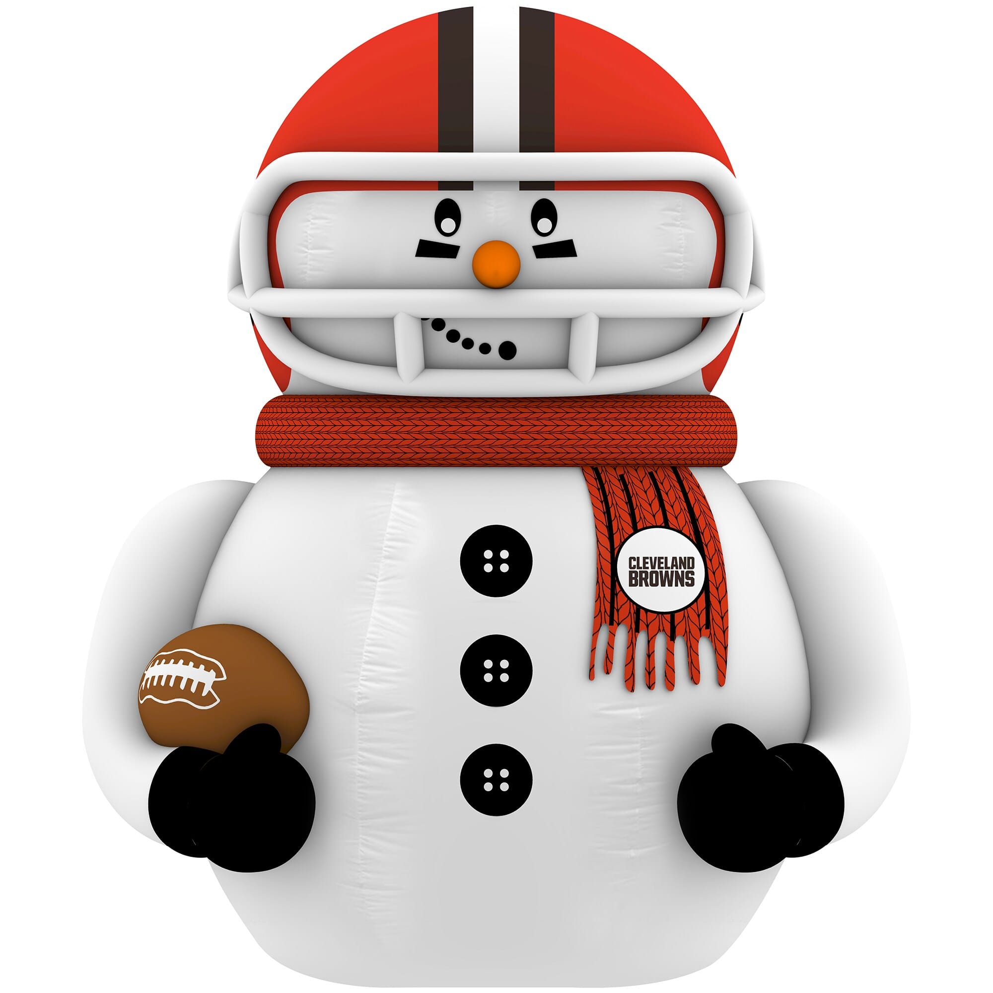 Sporticulture - Cleveland Browns 7' Inflatable Snowman Player - Orange