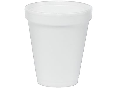 Front. Dart - J Cup Hot/Cold Cups, 6 Oz., 1000/Carton - White.