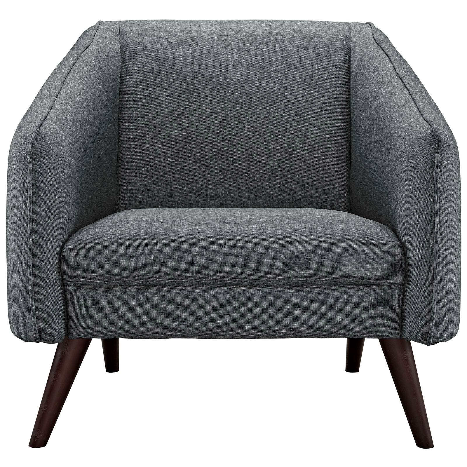 Alt View 1. Modway - Slide Upholstered Fabric Armchair by Modway - Gray.