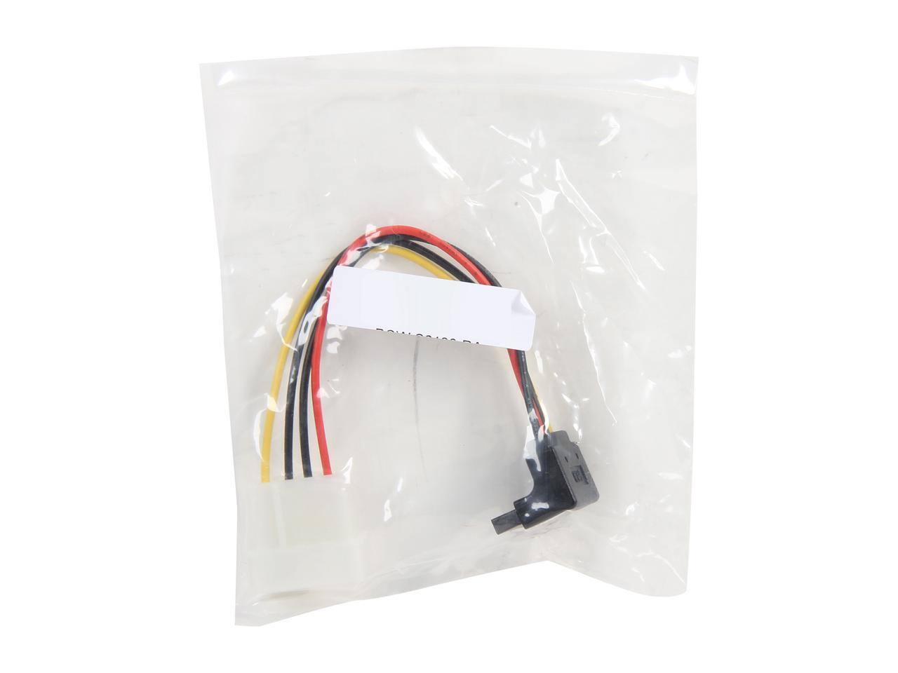 Alt View 2. Nippon Labs - Nippon Labs POW-S6190-RA 6" Molex 4 Pin Male to SATA Female(Right Angle Connector) Power Adaptor Cable.