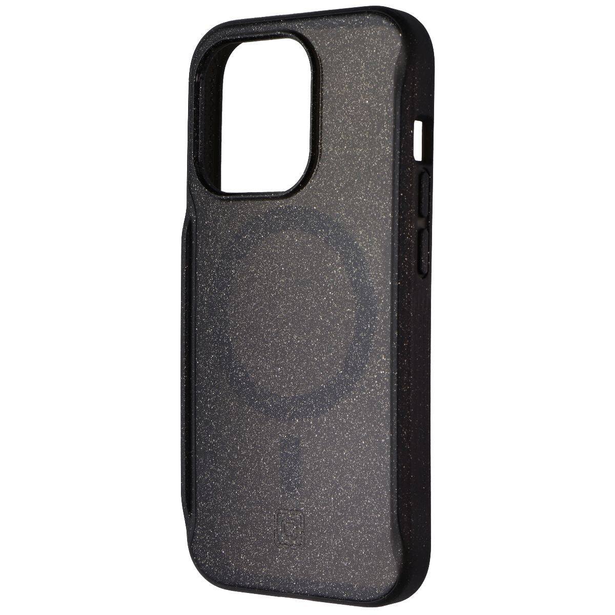 Front. Incipio - AeroGrip Case for MagSafe for Apple iPhone 15 Pro - Black Glitter.