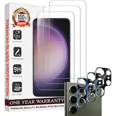 CUSTOMER 100% SATISFACTION GUARANTEE PREMIUM Zero Bubble GLASS Scratch Resistant 9H 9H Hardness PROTECTION ONE Ultra Crystal 99.99% Clear YEAR QUALITY SCREEN WARRANTY PROTECTOR