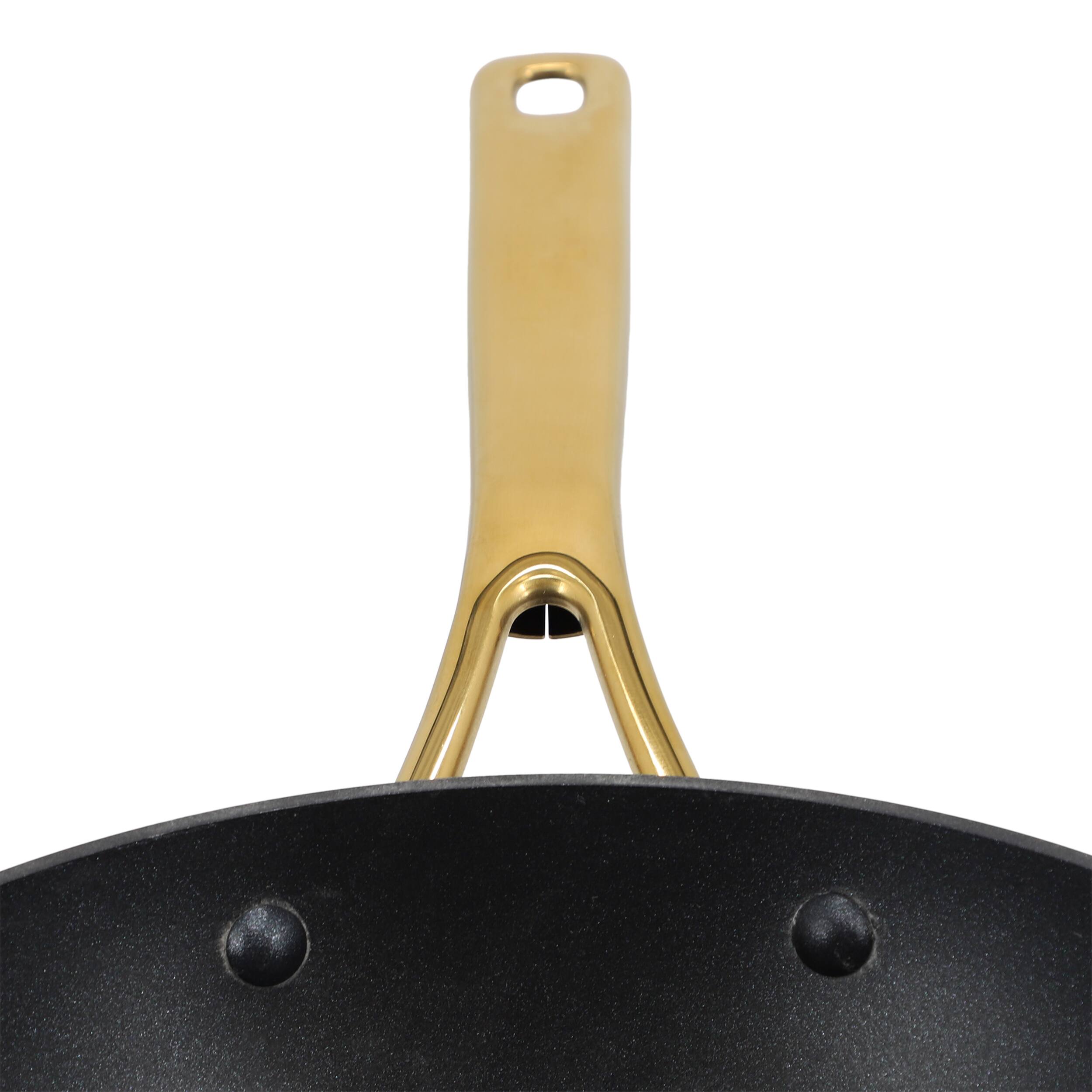 Alt View 2. Oster - Oster Abbottsford 11 Inch Nonstick Round Aluminum Wok in Black - Black.