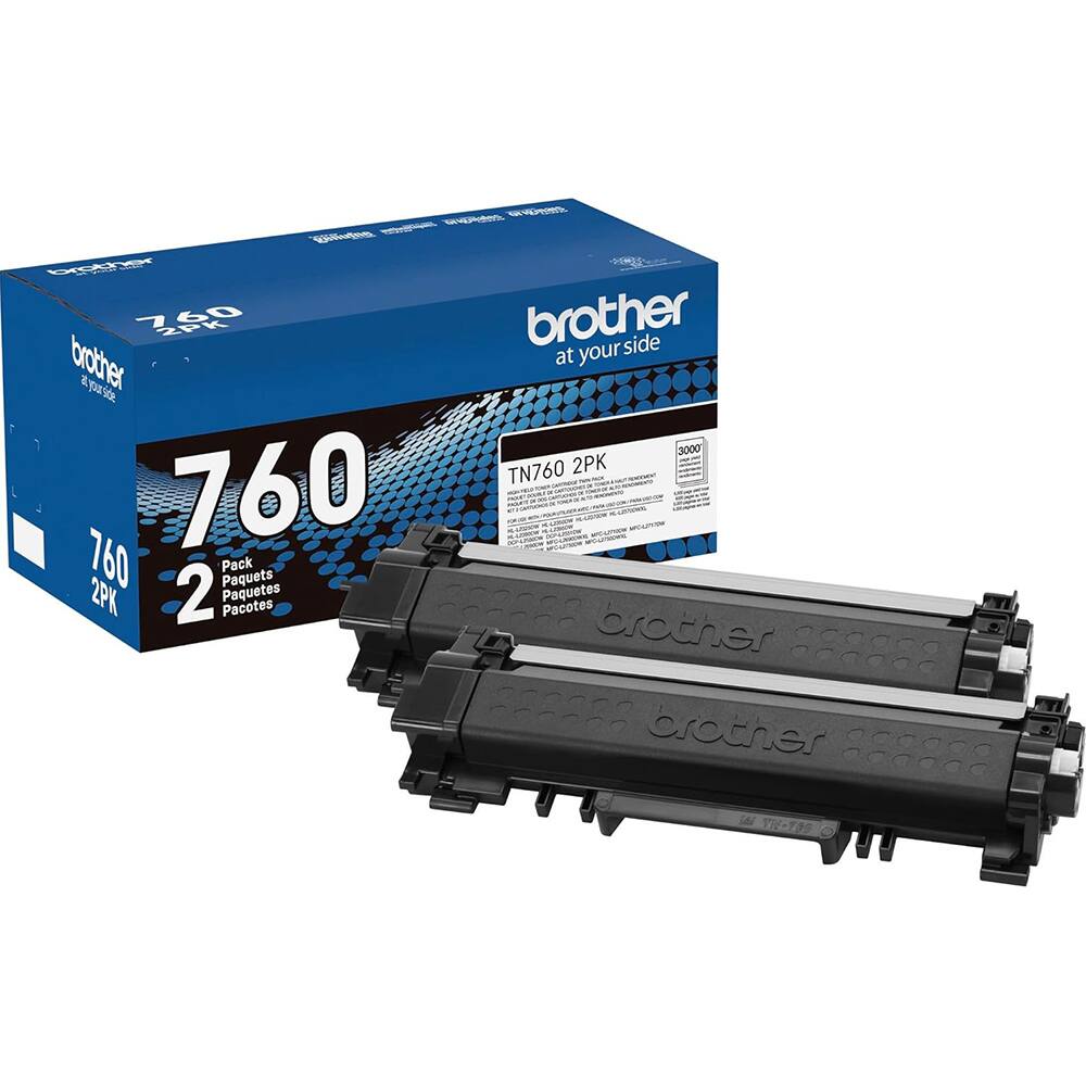 - Brother 760 2PK
- Brother at your side
- TN760 2PK
- 760
- Pack 2PK
- Paquets 2 Paquetes
- Pacotes 268228