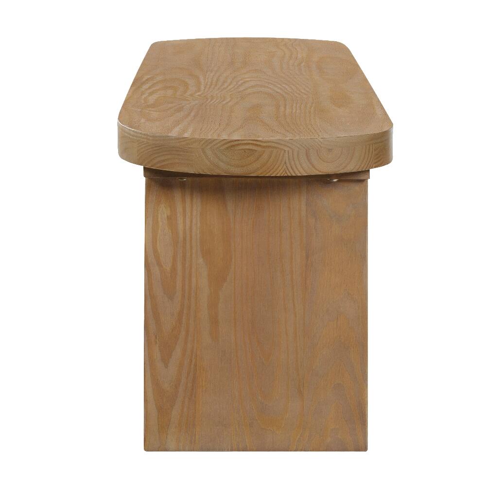 Alt View 4. Ropilly - Ropilly Solid Pine Dining Bench Rustic Wood Indoor Seating Heavy Duty Kitchen Furniture - Pine.