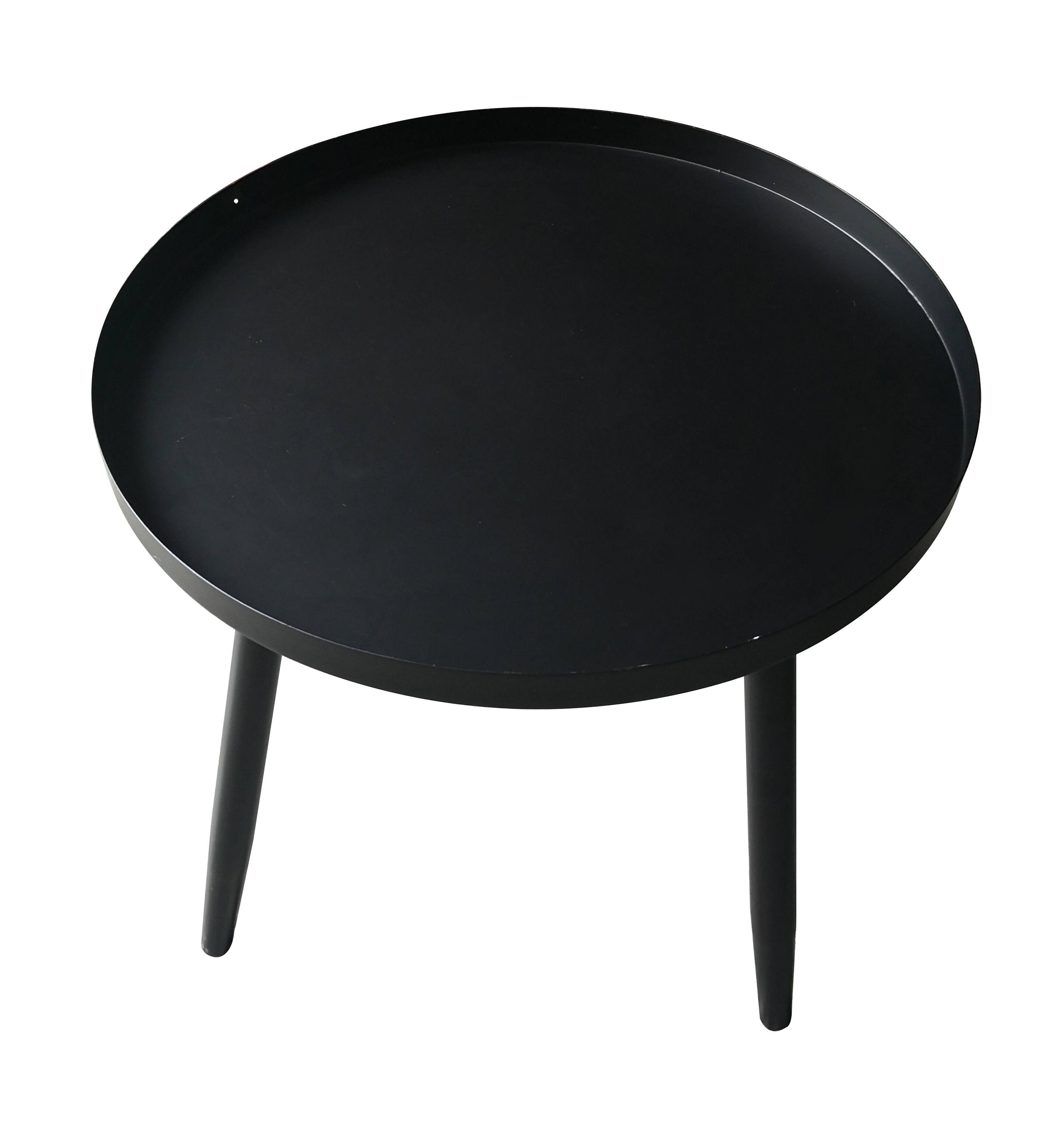 Alt View 1. Kings Brand Furniture - Kings Brand Furniture Round Metal Side End Table, Nightstand Accent Table, Pedestal Plant Stand for Bedroom Living Room - White.