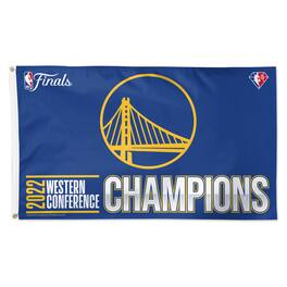 WinCraft - Golden State Warriors 2022 Western Conference Champions 3' x 5' One-Sided Deluxe Flag - Multicolor