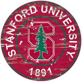 Fan Creations - Stanford Cardinal 23.5" Distressed Round Sign - Multicolor