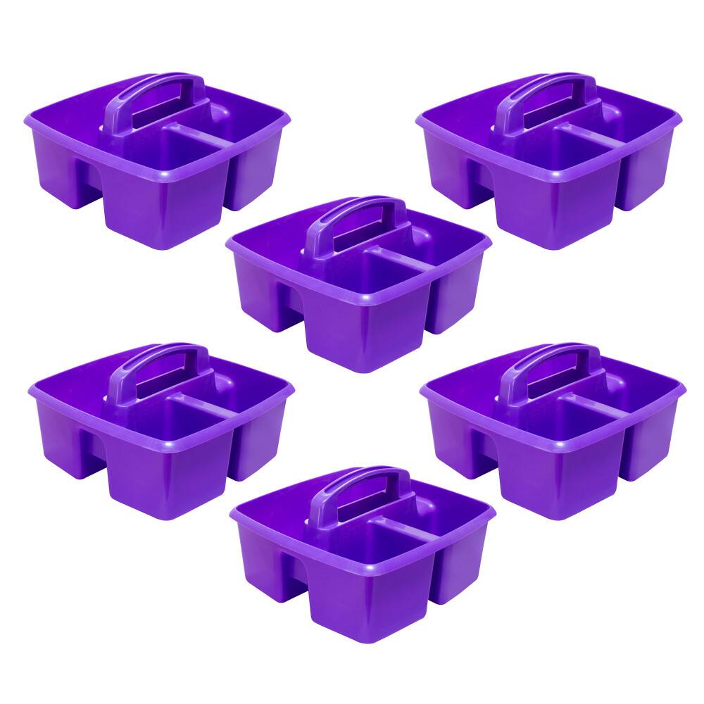 Storex - Small Caddy, Purple, Pack of 6