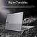 Big on Durability
We use the US Department of Defense's MIL-STD 810H to create a balance of reliability and durability for ThinkBook laptops. What's more, we've re-engineered the keyboard to ensure spill resistance up to 60ccs, while also improving thermal performance, so your laptop stays cooler to the touch.