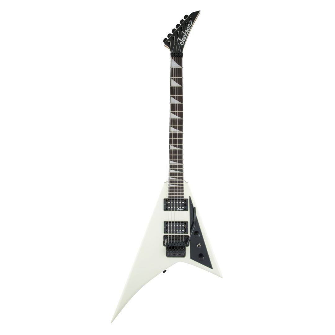 Left. Jackson - Jackson JS Series Rhoads JS32 6 String Right Handed Ivory Electric Guitar Bundle.