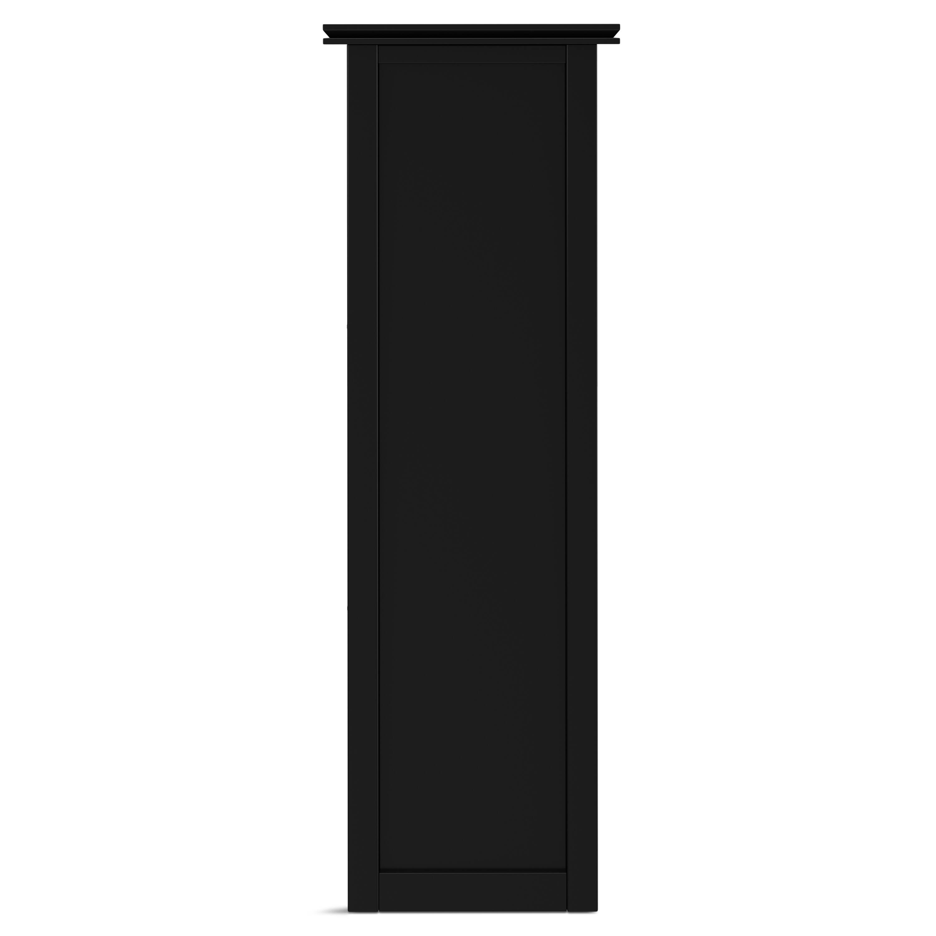 Alt View 2. Simpli Home - Artisan SOLID WOOD 45 inch x 43 inch Transitional 9 Cube Bookcase and Storage Unit in Black - Black.