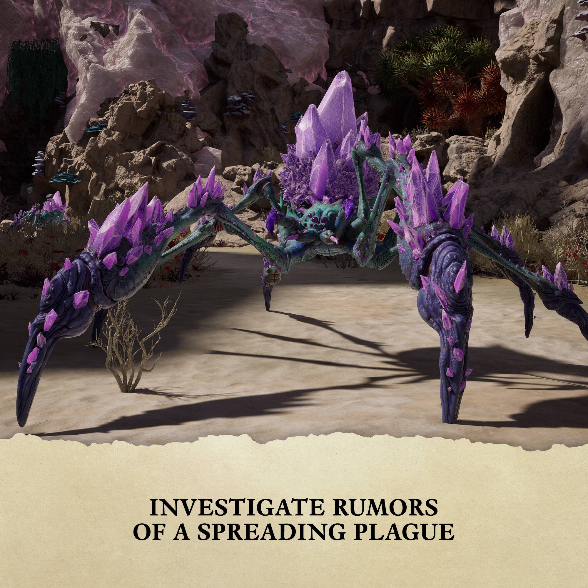 Investigate rumors of a spreading plague.
