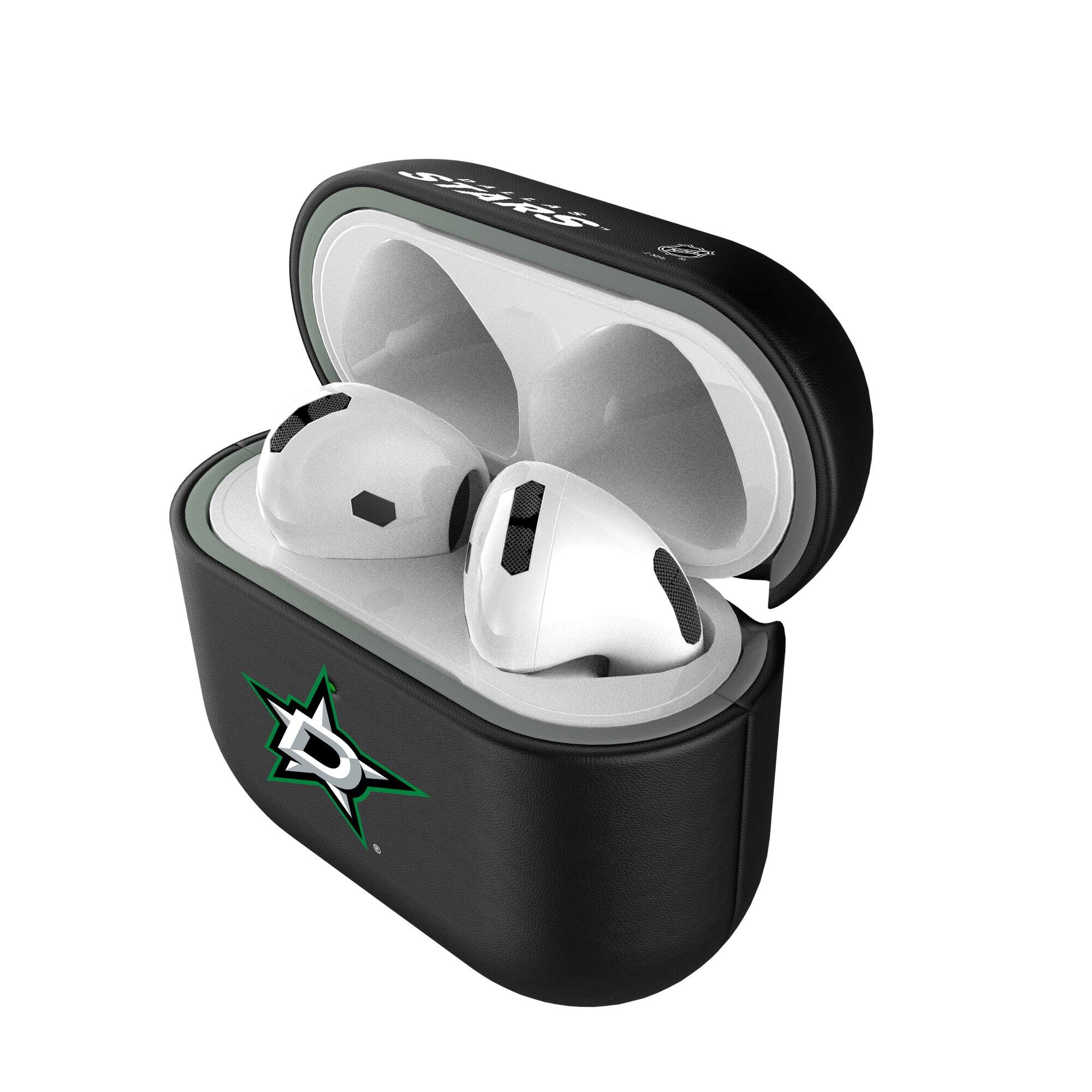 Alt View 3. Keyscaper - Dallas Stars Dallas Stars Insignia AirPods 4th Generation Case Cover - No Size - Black.