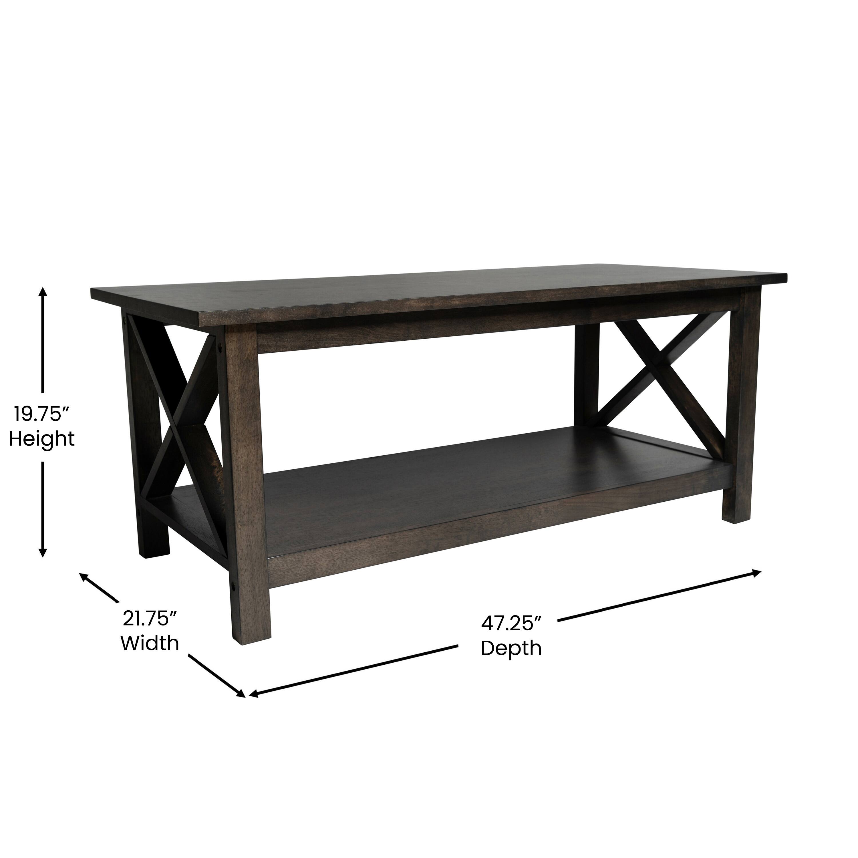 19.75" Height  
21.75" Width  
47.25" Depth