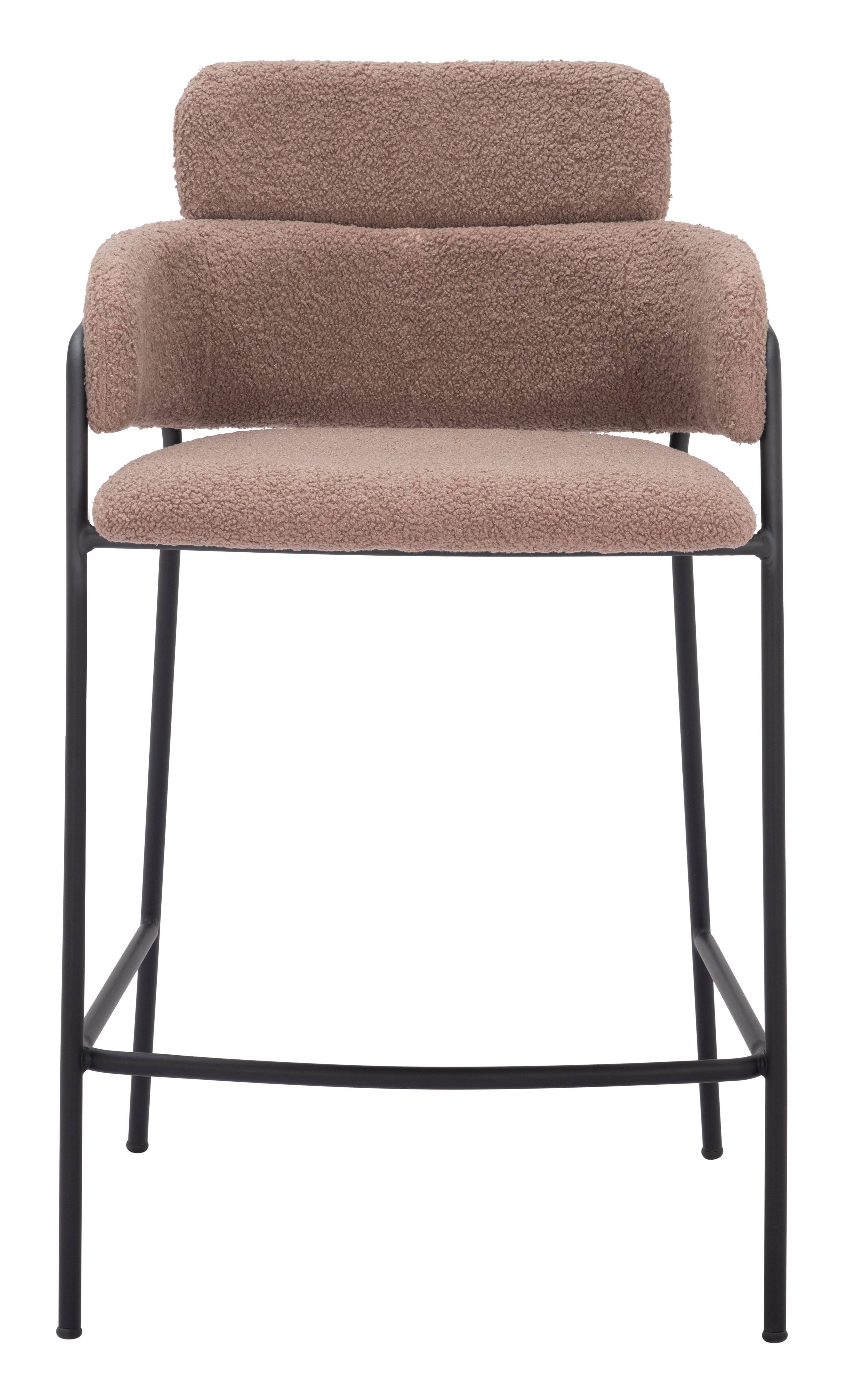 Alt View 1. Hivvago - Marcel Counter Stool (Set of 2) Brown - Brown.