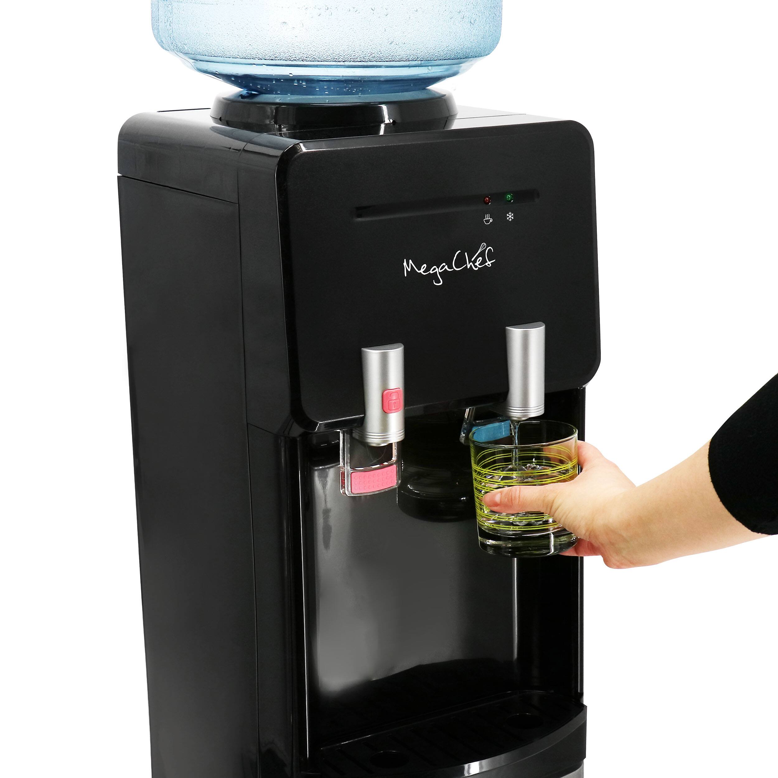 Alt View 5. MegaChef - MegaChef Top Load Hot and Cold Water Dispenser - Black.