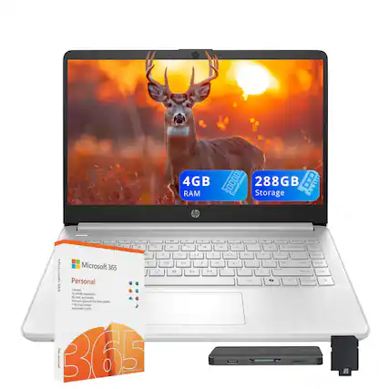 4GB RAM
288GB Storage
Microsoft 365 Personal
1-year subscription
1 person
Premium apps with the latest updates
1TB of cloud storage
Access on all your devices