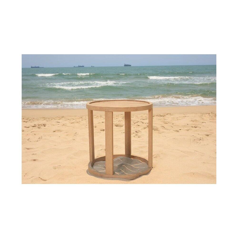 Angle. Panama Jack Outdoor - Panama Jack Cabo End Table - Brown.