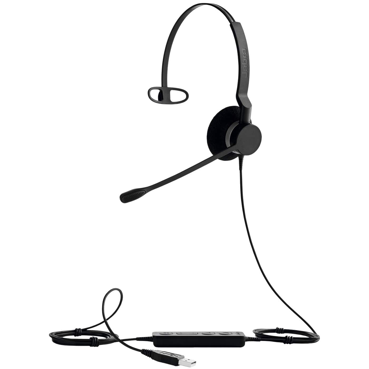 Jabra - biz 2300 usb uc mono wired headset new - Black