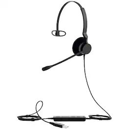 Jabra - biz 2300 usb uc mono wired headset new - Black