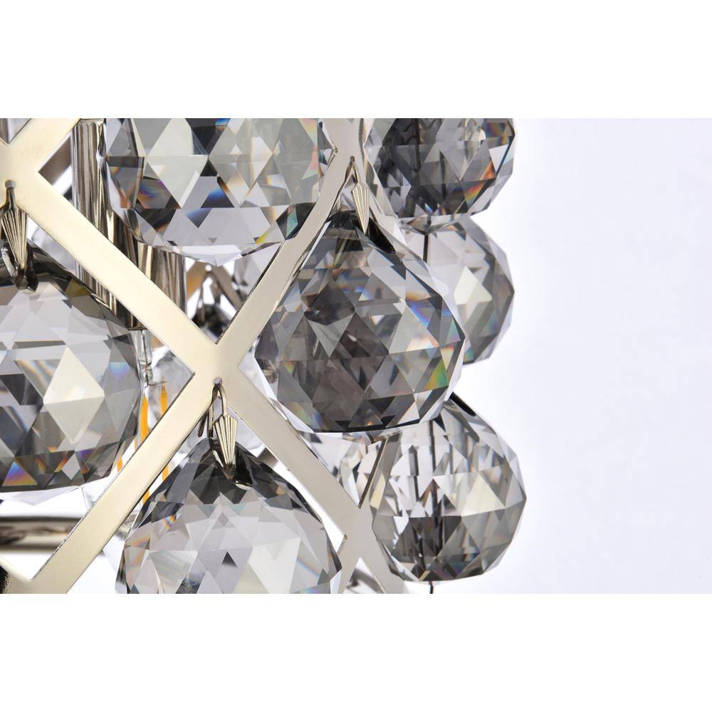 Alt View 1. Urban Classic - Madison 3 light polished Nickel Pendant Silver Shade (Grey) Royal Cut Crystal - Polished Nickel.