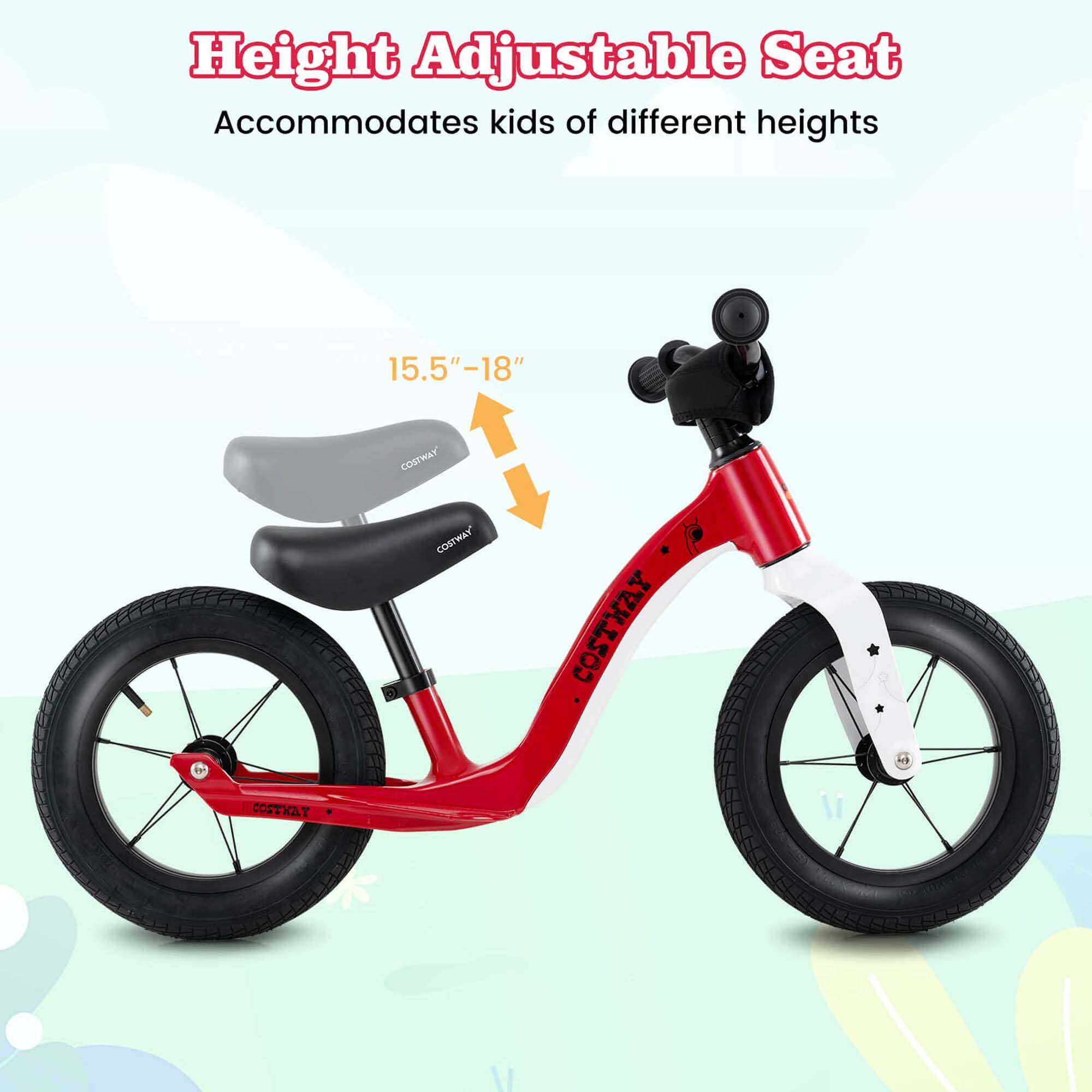 Height Adjustable Seat  
Accommodates kids of different heights  

15.5" - 18"