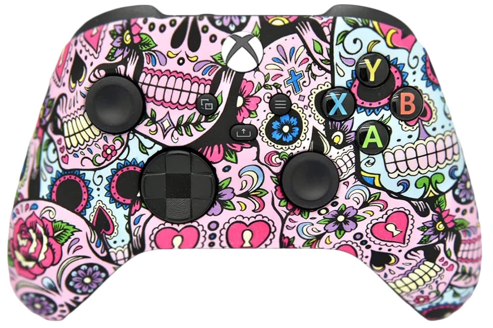ProControllers - Wireless Xbox Custom Controller – Compatible with Xbox One, Xbox Series X, Xbox Series S & PC - Sugar Skull - Multi