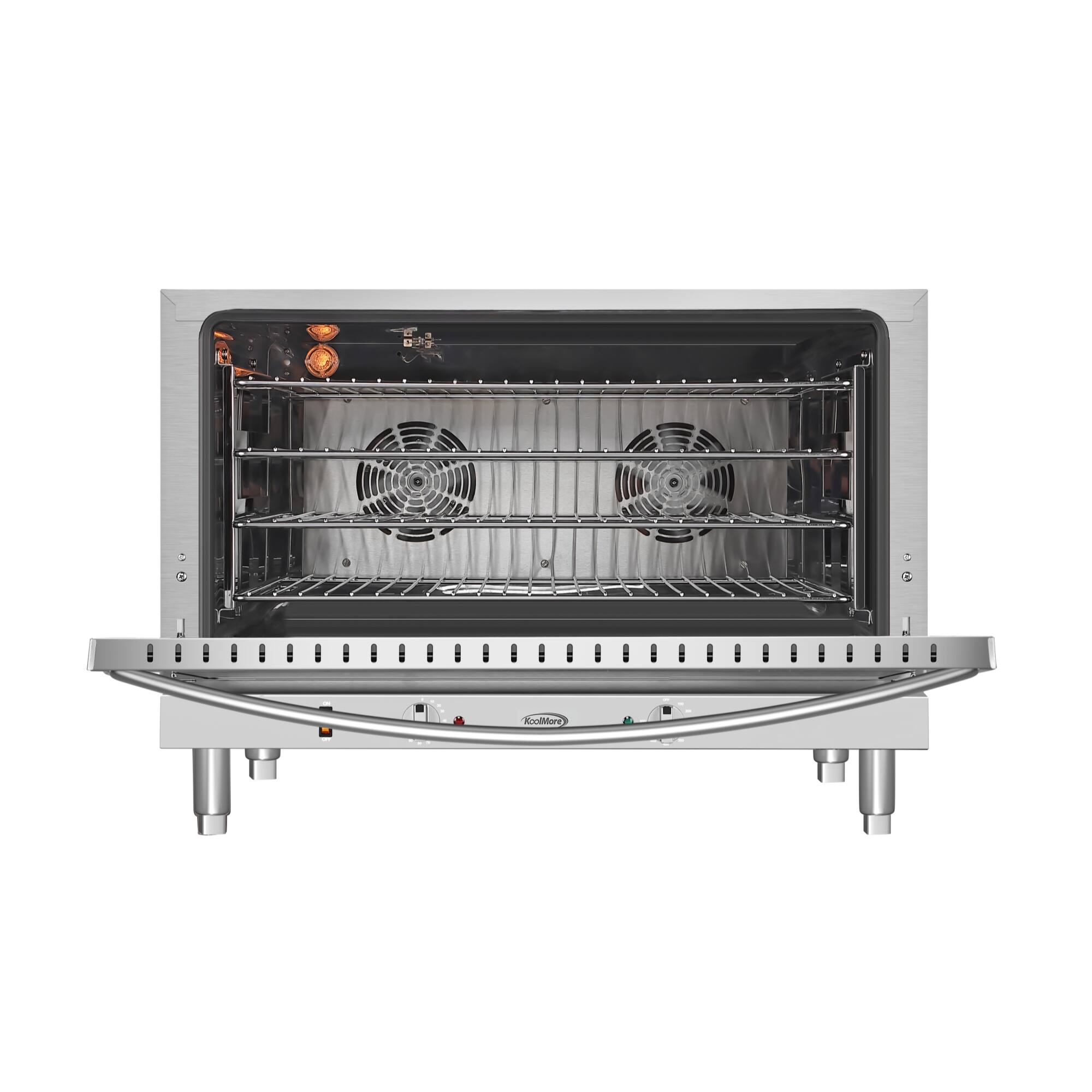 Alt View 3. Koolmore - Countertop Convection Oven, Holds Full Size Pans, 4 Racks and 3500W of Power, 240V in Stainless-Steel (KM-CTCO-44) - Stainless Steel.