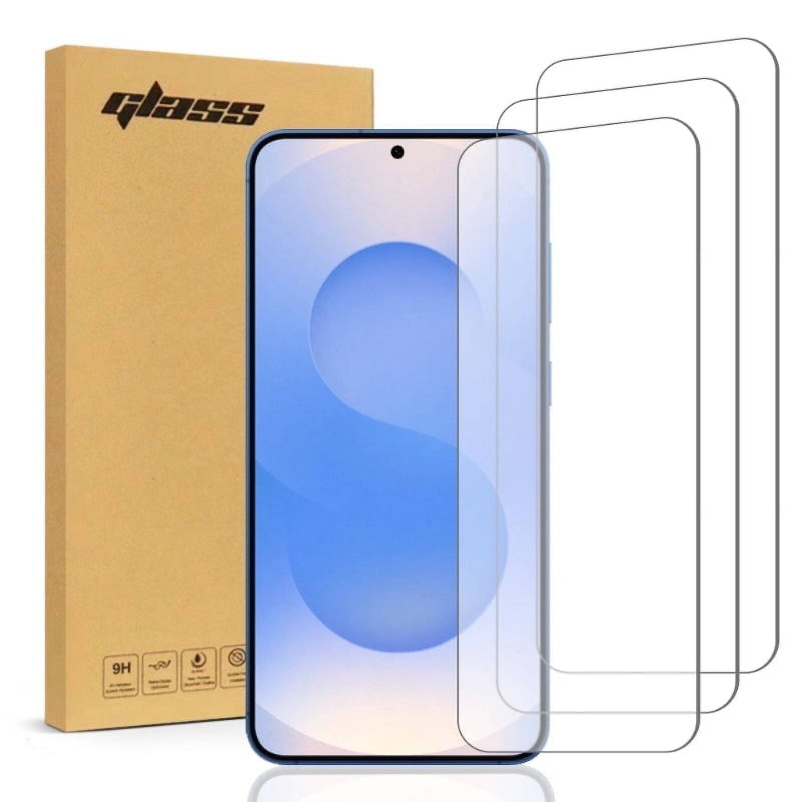 Front. RomeTech - Samsung Galaxy S25 Edge Tempered Glass Screen Protector 6 Per Pack - Transparent.