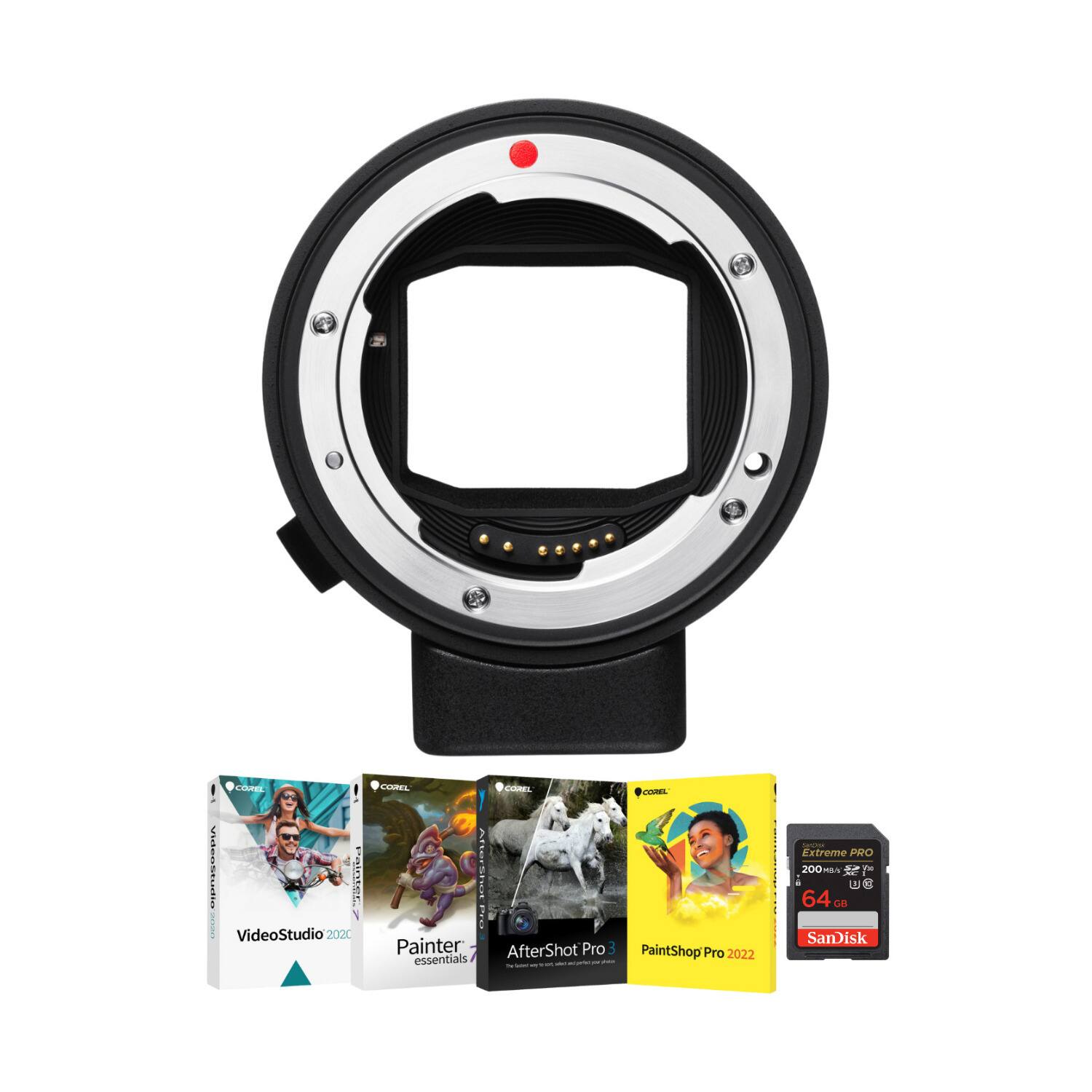 - VideoStudio 2020
- Painter essentials 8
- AfterShot Pro
- PaintShop Pro 2022
- SanDisk Extreme PRO 64 GB