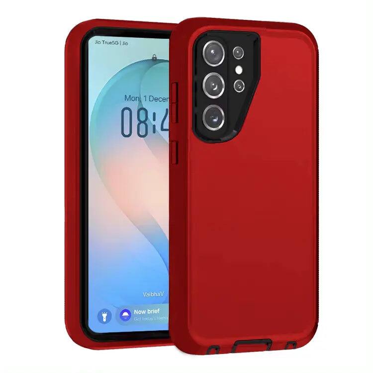 Entronix - Case for Galaxy S26 Ultra - Triple-Layer Heavy Duty Protection - Red