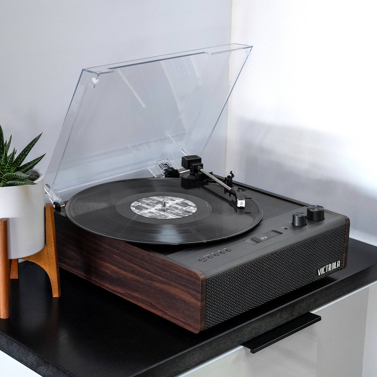 Alt View 22. Victrola - Eastwood Signature Hybrid Record Player - Espresso.