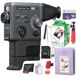 Fujifilm - instax mini Evo Cinema Camera Bundle With 20 Film Sheet
