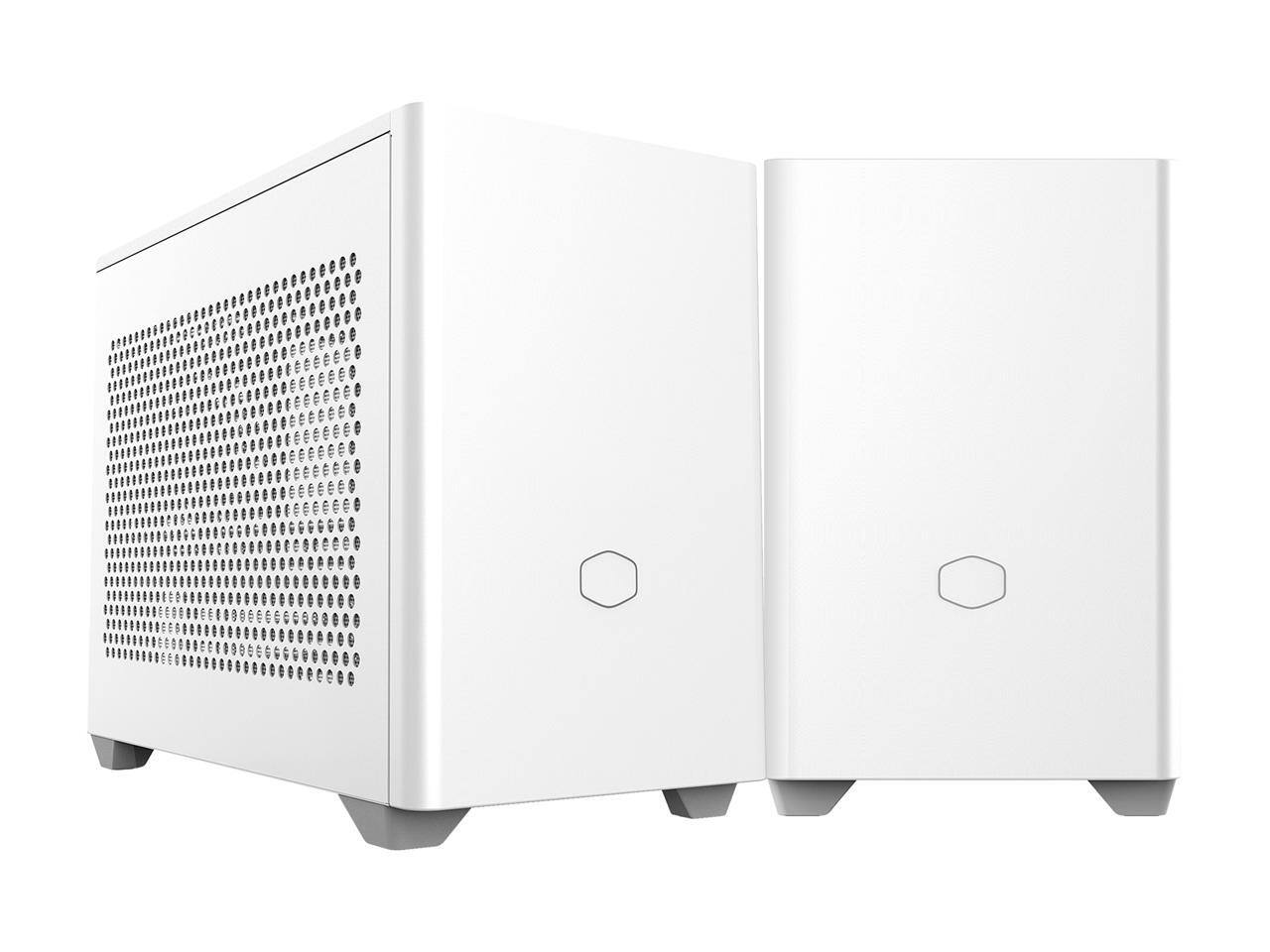 Alt View 5. Cooler Master - Cooler Master NR200 White SFF Mini-ITX Case, Vented Panel, Triple-slot GPU, Tool-Free, 360° Access - White.