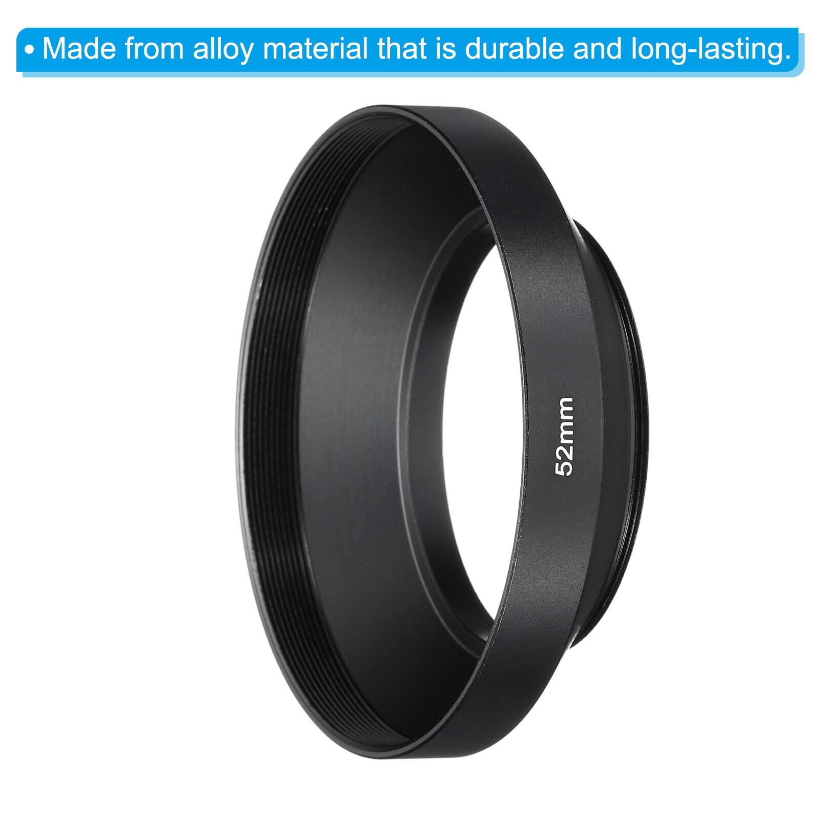 Made from alloy material that is durable and long-lasting.  
52mm