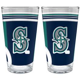 Great American Products - Seattle Mariners Two-Piece 16oz. Pint Glass Set - Multicolor