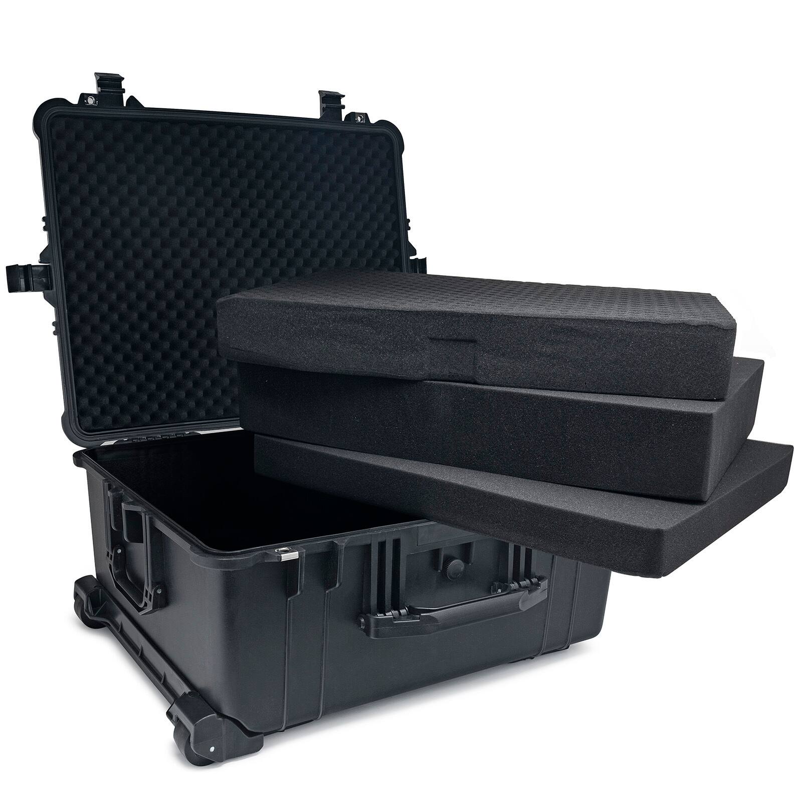 Left. Koah - Koah Weatherproof Wheeled Hard Case with Customizable Foam (25 x 20 x 12 Inch).