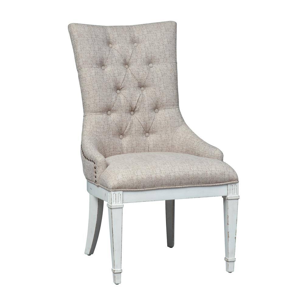 Alt View 1. Liberty Furniture Industries - Abbey Park Hostess Chair-Set of 2 in Antique White - White.