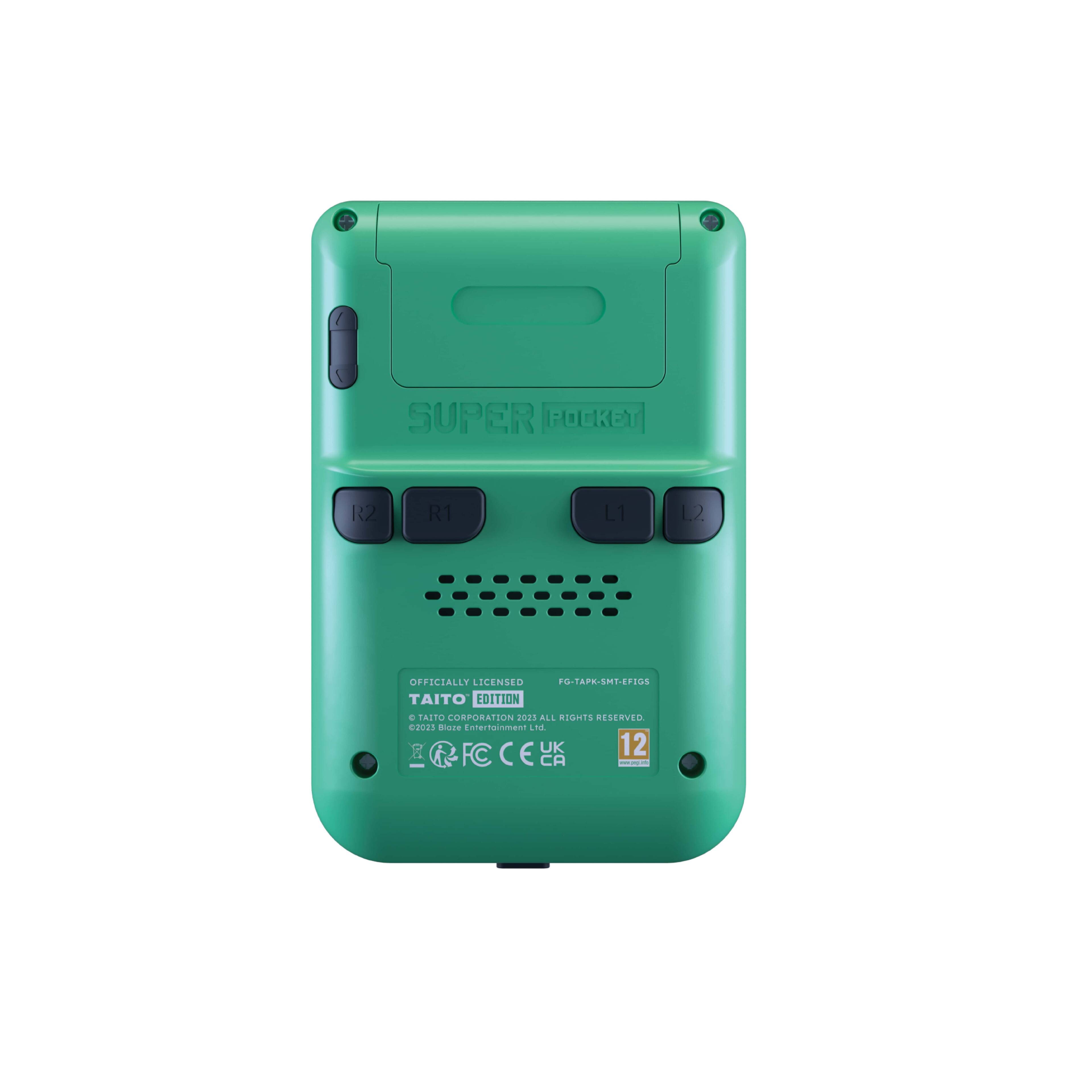 Angle. Blaze Entertainment - Hyper Mega Tech! Taito Super Pocket - Green/Black.