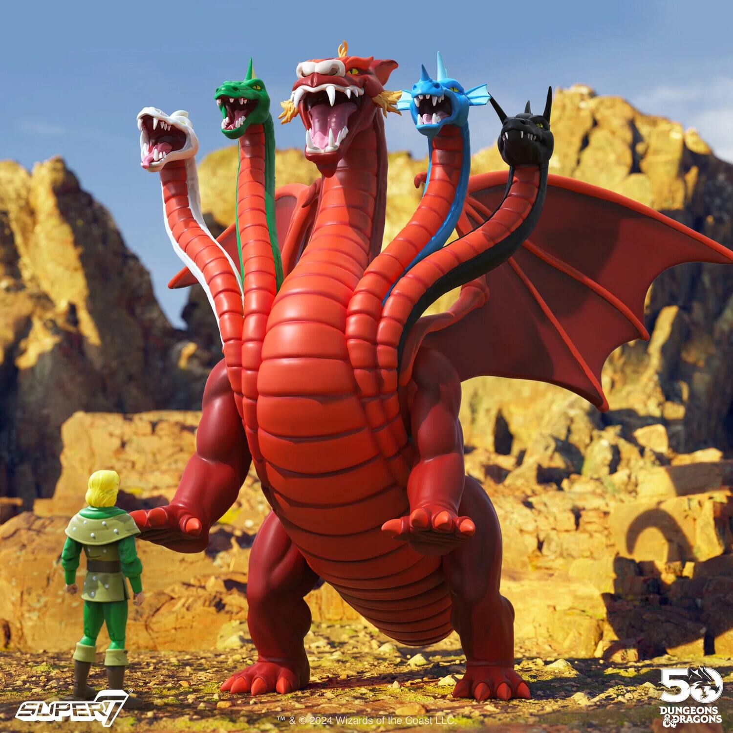 Alt View 2. Super7 - Super7 - Dungeons & Dragons - ULTIMATES! Vinyl - Tiamat   - COLLECTIBLES - Multicolor.