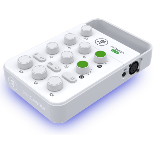 Mackie - M-Caster Live Portable Streaming Mixer 2053609-00 - White