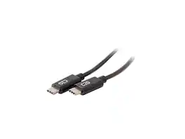 Cables to Go - C2G 28826 USB-C Cable - USB-C 2.0 Male to Male Cable (3A Charging) (6 Feet, 1.82 Meters) - Black