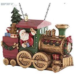 K&K Interiors - Musical LED Santa Toy Train Christmas Arrow Replacement Sign 8.75 x 10.25 inch - Arrow Sold Separately - Multicolor