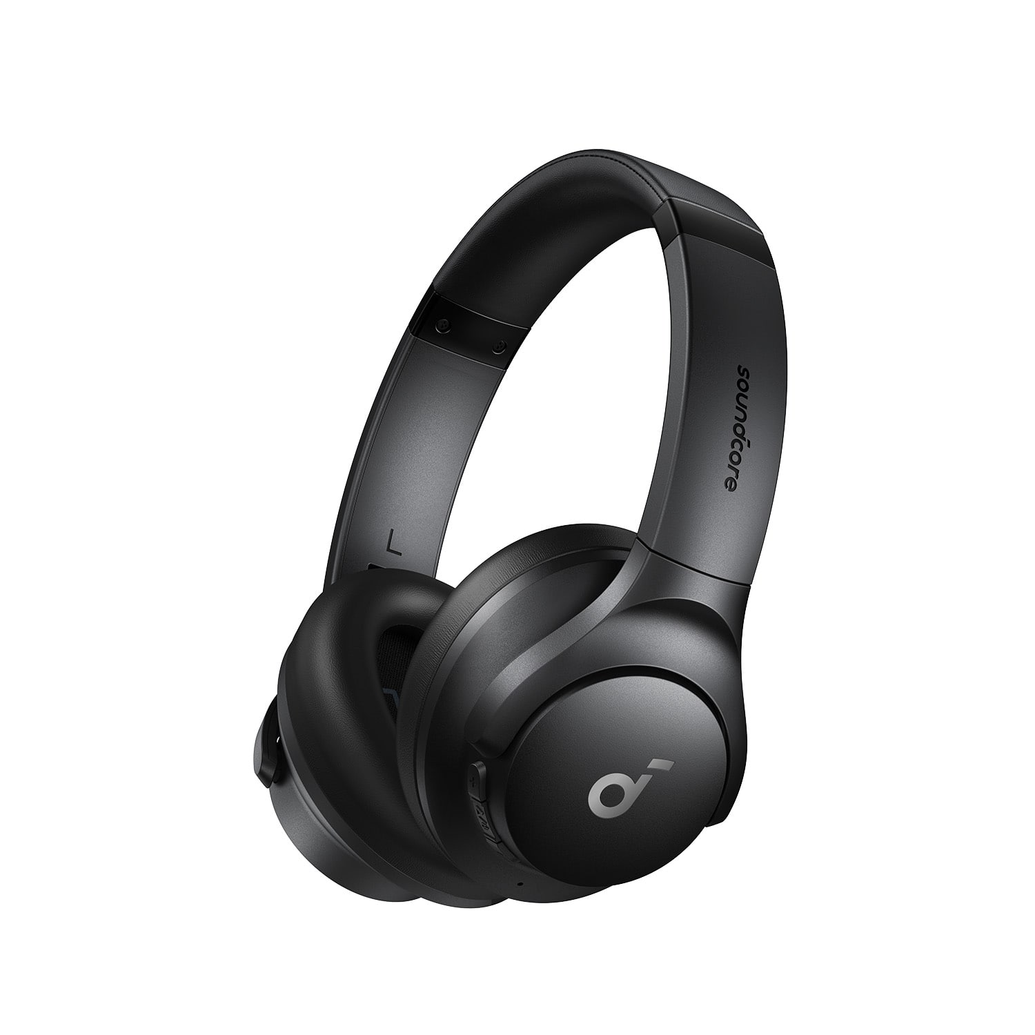 Back. Soundcore - by Anker Q20i Over-Ear Headphones with Active Noise Cancelling, Deep Bass, and 40-Hour Playtime - Black.