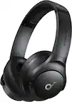 Front. Anker - Anker Soundcore Q20i Plus Over-the-Ear Bluetooth Wireless & Wired Headphones - Black.